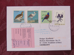 Japan 2019 Cover To Germany Returned - Birds Stork Olympic Games - Storia Postale
