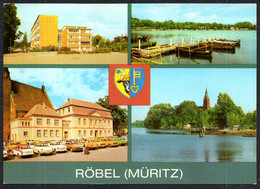 F8394 - TOP Röbel R. Sorge Schule Rathaus Hafen - Bild Und Heimat Reichenbach - Röbel