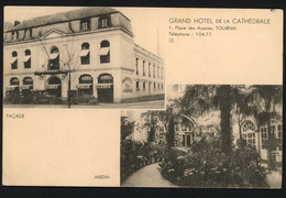 Tournai - Grand Hôtel De La Cathédrale - Façade / Jardin - Circulée - Edit. Edmond Messiaen-Coopman - Voir Scans - Doornik