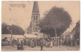 (41) 876, St Amand De Vendome, Huron, La Place Un Jour De Marché, état - Saint Amand Longpre