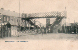 Braquegnies  La Passerelle Animée Voyagé En 1908 - La Louvière
