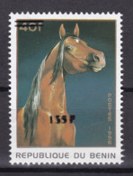 BENIN 2000 MICHEL A1245 135F /40F Val 1000€ - HORSE HORSES CHEVAL CHEVAUX PFERDE - OVERPRINT SURCHARGE OVERPRINTED MNH - Chevaux