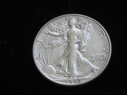 USA - Half  1/2 Dollar 1943 Liberty Walking - Silver - Etats-Unis - United States  **** EN ACHAT IMMEDIAT **** - 1916-1947: Liberty Walking