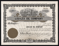 19__ Kentucky, USA: Lou-Lex Oil Company - Petróleo