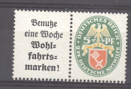 Allemagne  -  Reich  Se Tenant  :  Mi  W  34  *.    ,   N2 - Carnets & Se-tenant