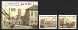 Hungary 1983 MiNr. 3632 - 3634(Block 166) Ungarn Philately Stamp's Day, Architecture, Engraving 2v + S\sh MNH ** 7.40 € - Gravuren