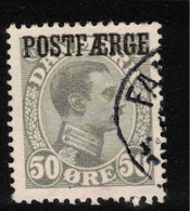 DENMARK 1919 50 Ore Grey Parcel Post Stamp SG P215a U #ZZD7 - Colis Postaux