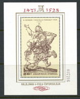 Hungary 1979 MiNr.(Block 136) Ungarn Art Painting Albrecht Dürer Dancing Peasant Couple Engravings S\sh MNH ** 4.00 € - Incisioni