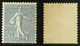 N° 161 50c Bleu SEMEUSE LIGNEE Neuf N** TB Cote 90€ - 1903-60 Säerin, Untergrund Schraffiert