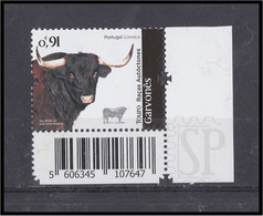 Portugal 2020 Raças Autóctones Touro Garvonês Bull Portuguese Autochtonous Breeds Corner Sheet Code - Unused Stamps