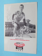 BENNY HEYLEN > 1989 ( Zie / Voir Scan ) Formaat CP / PK ( Opel SUPERCONFEX Yoko ) ! - Cyclisme