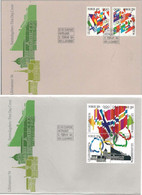 Norway Norge 1994 Olympic Winter Games Lillehammer 1994, Flags Mi 1145-1150 FDC - Briefe U. Dokumente