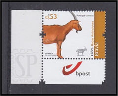 Portugal 2020 Raças Autóctones Cabra Bravia Portuguese Autochtonous Breeds Corner Sheet Bpost Chèvre Goat - Unused Stamps