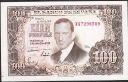 SPAIN  P145   100 PESETAS   7.4.1953  3K       UNC. - 100 Peseten