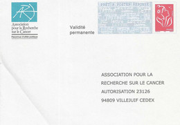 Frankrijk Briefomslag "Assocation Pour La Recherche Sur Le Cancer" Ongebruikt (7319) - Cards/T Return Covers