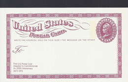 USA Briefkaart Uit 1973 Tgv. 100 Jaar US Postkaarten Ongebruikt (7322) - 1961-80
