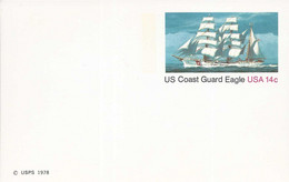 USA Briefkaart 1978  14 Ct  US Coast Guard Eagle Ongebruikt (7331) - 1961-80