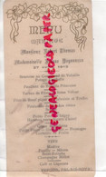 75- PARIS- RARE MENU VEFOUR PALAIS ROYAL- MARIAGE ROBERT THOMAS-JEANNE DAGONNEAU-27 AVRIL 1912-CHAMPAGNE MILLOT - Menu