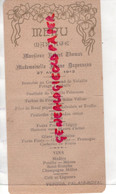 75- PARIS- RARE MENU VEFOUR PALAIS ROYAL- MARIAGE ROBERT THOMAS-JEANNE DAGONNEAU-27 AVRIL 1912-CHAMPAGNE MILLOT - Menu