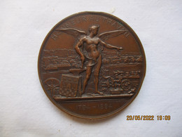 Suisse: Médaille Honneur Et Travail, Centenaire De L'incendie De La Chaux-de-Fonds 1894 - Profesionales / De Sociedad