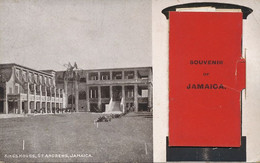 Mechanical Card Souvenir King's House St Andrews Bank Nova Scotia Colonial Bank Jamaica Club Kingston Fire Brigade - Jamaica
