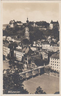 B3289) BURGHAUSEN - Sehr Schöne Alte Ansicht Auf Brücke Und Häuser Mit Burg - 1929 - Burghausen