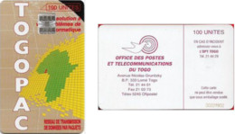 Carte à Puce - Togo -  Office Des Postes Et Télécommunications Du Togo - Togopac, Puce Au Recto - Togo