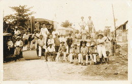 Real Photo Banes Public Works Making The Road Cylinder Foto Amado Proenza Travaux Public - Vierges (Iles), Amér.