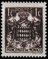 T.-P. Gommé Neuf** - 15e Anniversaire De L'avènement Du Prince Louis II Armoiries - 154 (Yvert Et Tellier) - Monaco 1938 - Neufs