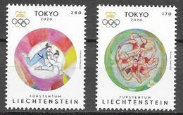 LIECHTENSTEIN, 2020, MNH, OLYMPICS, TOKYO OLYMPICS 2020 , MARTIAL ARTS, 2v - Estate 2020 : Tokio