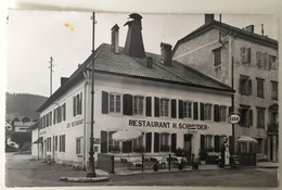 LES VERRIÈRES Café Restaurant Boucherie Herm. Schneider-Jacot Tanksäule Esso - Les Verrières