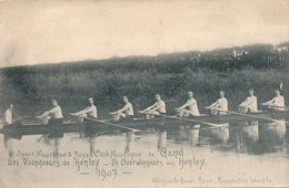 SPORT NAUTIQUE & ROYAL CLUB NAUTIQUE DE GAND - LES VAINQUERS DE HENLEY - 1907 - Rowing