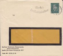 Deutsches Reich Postal Stationery Ganzsache PRIVATE Print BERLINER STÄDTLICHE WASSERWERKE Slogan 'Rundfunkteinehmer' - Omslagen