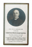 Doodsprentje 1921 Curé - Pretre - Priester : Nieppe ( Frankrijk ) -Brugge-Torhout-Jumet .( Henri-Désiré-Joseph Leuridan - Religión & Esoterismo