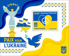 TOGO 2022 - Peace For Ukraine, S/S. Official Issue [TG220240b] - Ohne Zuordnung