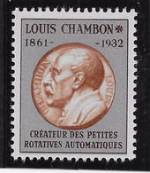 Vignette Expérimentale - ChP 1 Louis Chambon Petit Format ** - Proofs, Unissued, Experimental Vignettes