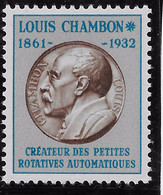 Vignette Expérimentale - ChP 3 Louis Chambon Petit Format ** - Essais, Non-émis & Vignettes Expérimentales