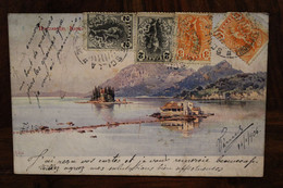 CPA Ak 1906 Scilla Dal Bordo Del Piroscafo Imprimé Greece Grece Bourg La Reine Poste Navale Bateau Vapeur - Altri & Non Classificati