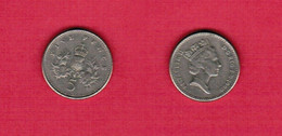 GREAT BRITAIN  5 PENCE 1990 (KM # 937b) #6717 - 5 Pence & 5 New Pence