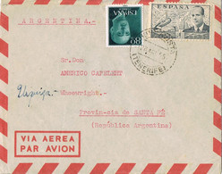 45468. Carta Aerea BUENAVISTA (Tenerife) Canarias 1955, Remitida De LOS SILIOS De Tenerife - 1951-60 Lettres
