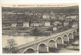 43/CPA - Retournac - Vue Générale Et Pont Sur La Loire - Retournac