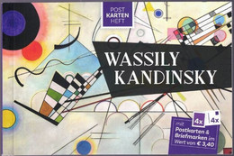 Moderne Kunst Wassily Kandinsky 4 Speciale Zegels En Kaarten  2021 - Ungebraucht