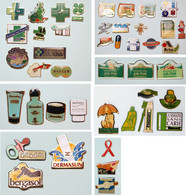 Pins-marques-produits Pharmaceutiques-soins Et Santé_44 Pins - Médical