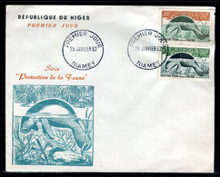 Niger - Enveloppe FDC En 1962 - Lamantin -  F 163 - Niger (1960-...)