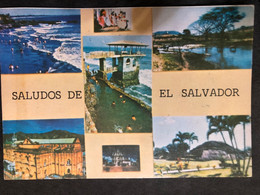 Postcard Different View El Salvador 2012 ( Astronomy And Plant Stamps) - El Salvador