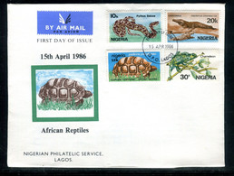 Nigeria - Enveloppe FDC En 1986 - Reptiles -  F 165 - Nigeria (1961-...)