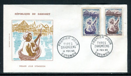 Dahomey - Enveloppe FDC En 1963 - Femme En Barque -  F 170 - Bénin – Dahomey (1960-...)