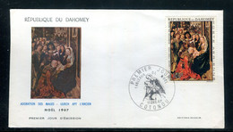 Dahomey - Enveloppe FDC En 1967 - Tableaux De Noël - Oeuvre De Ulrich Apt L'Ancien-  F 173 - Benin – Dahomey (1960-...)