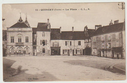 QUINGEY (Doubs) - La Place. Edition CLB/Faure, N° 11. Non Circulée. TB état. - Other & Unclassified