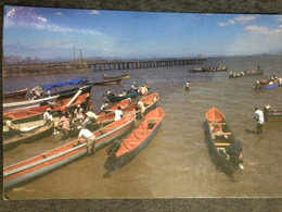 Postcard Puerto De Cutuco , La Unión 2012 ( Firefighter Car Stamps) - El Salvador